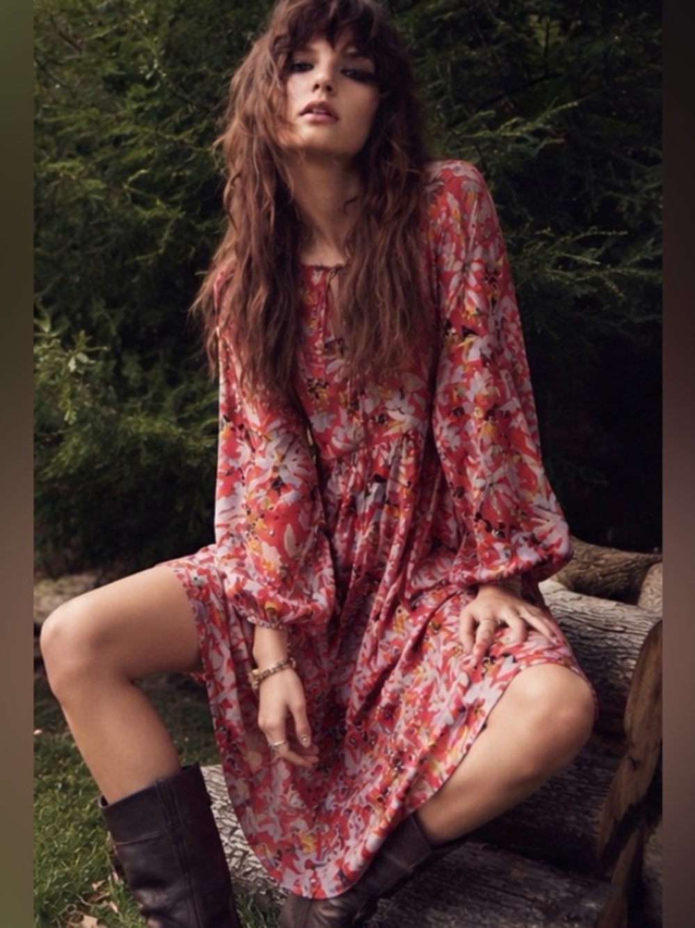 Entro Falling For You Floral Mini Dress
